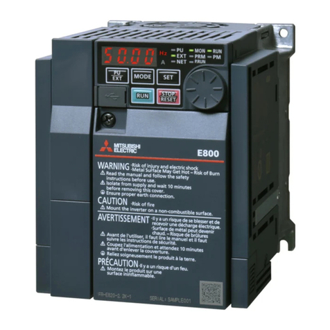 Mitsubishi Electric 800 Series Instruction sheet