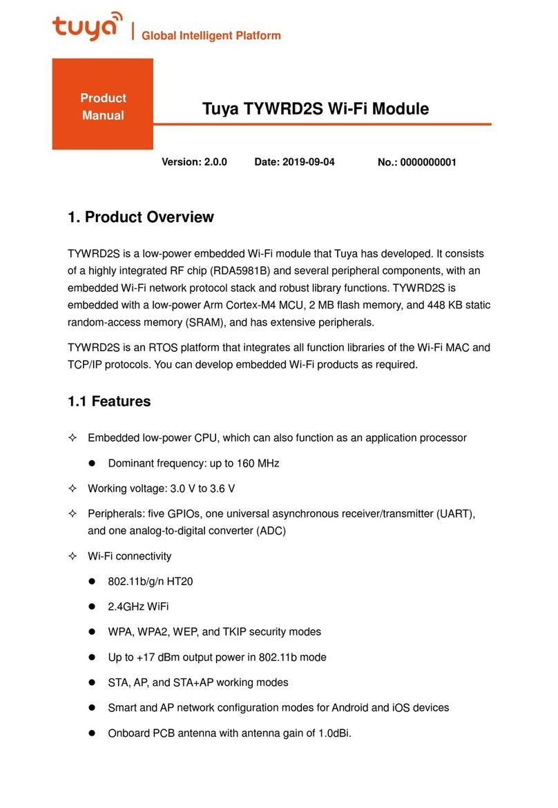 TUYA TYWRD2S product manual