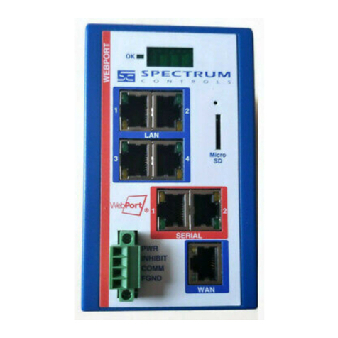 Spectrum Controls WebPort WP-R-3G-SW-0 User manual