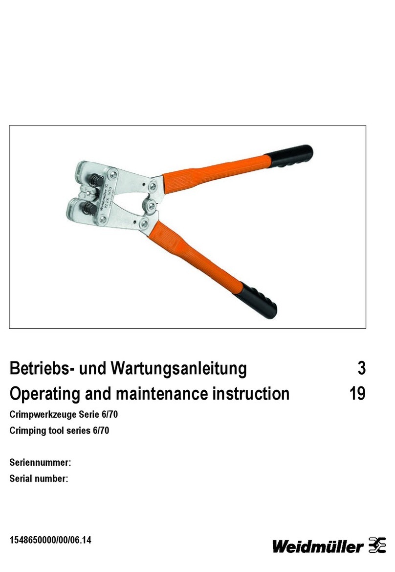 Weidmüller 6/70 Series Operating manual Weidmüller 6/70 Series Operating manual
