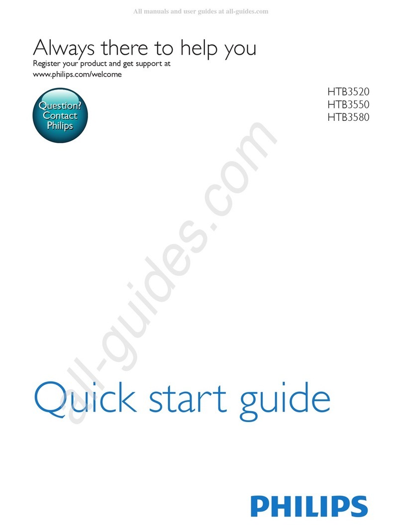 Philips HTB3520 User manual Philips HTB3520 User manual