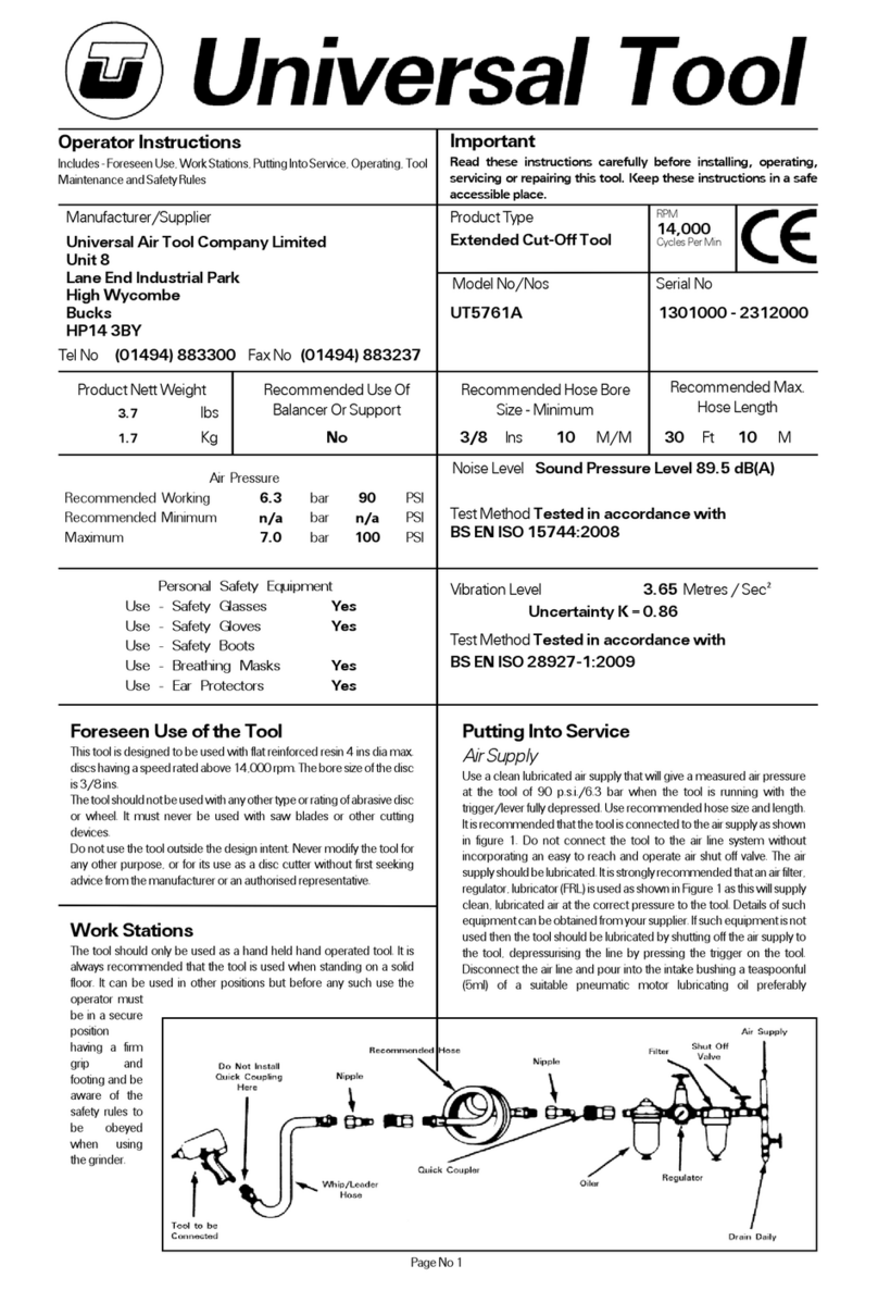 Universal Tool UT5761A Specifications