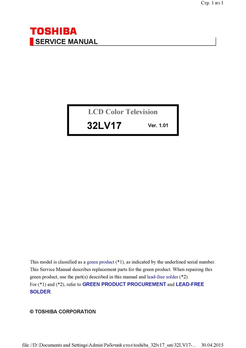 Toshiba 32LV17 User manual