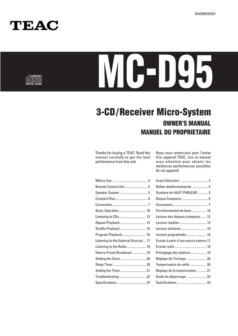 Teac MC-D95 owner's manual