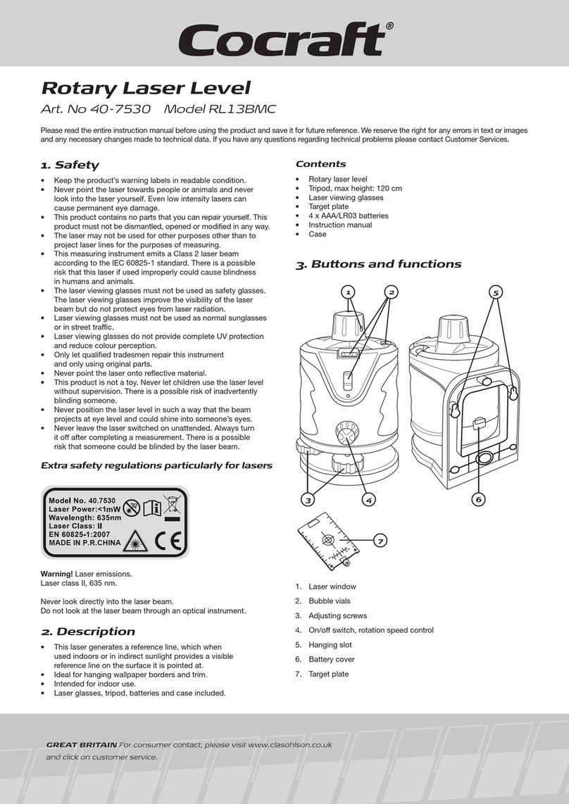 Cocraft RL13BMC User manual