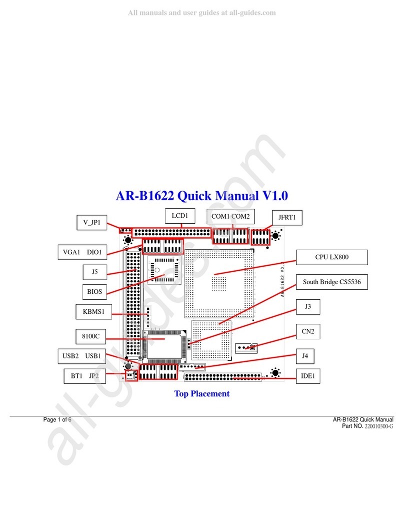 Acrosser Technology AR-B1622 Quick manual