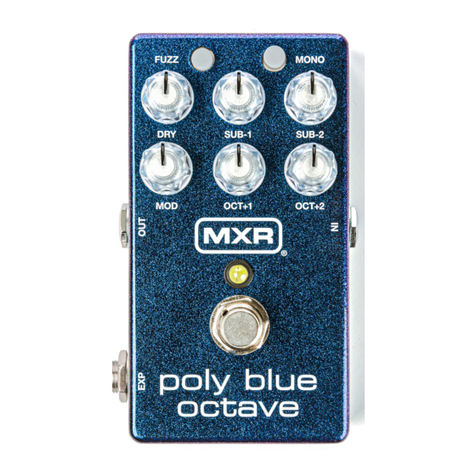 mxr Poly Blue Octave User manual