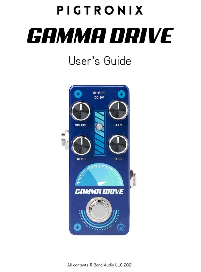 Bond Audio Pigtronix GAMMA DRIVE user guide