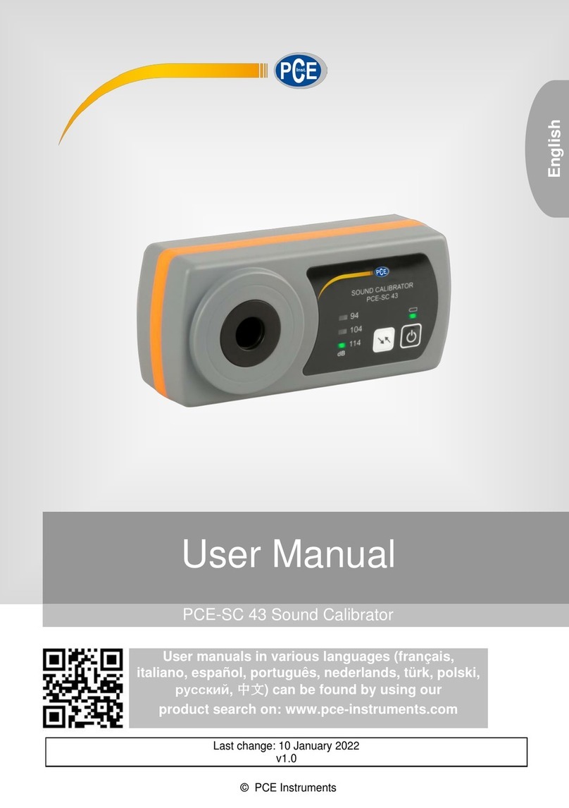 PCE Instruments PCE-SC 43 User manual