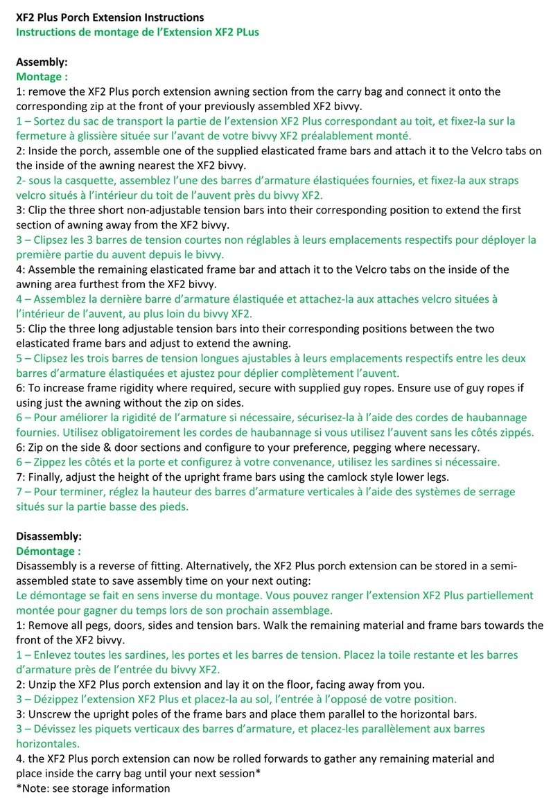 RidgeMonkey XF2 Plus Porch Extension instructions