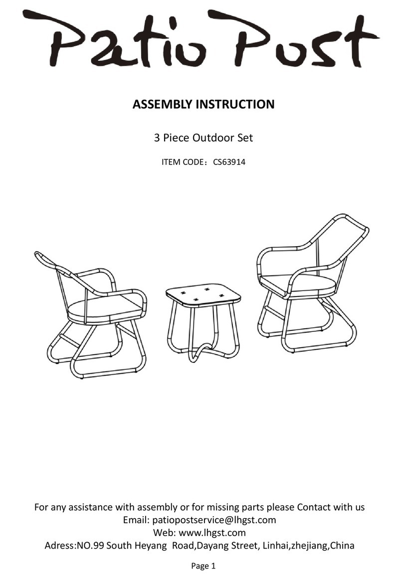Patio Post CS63914 User manual