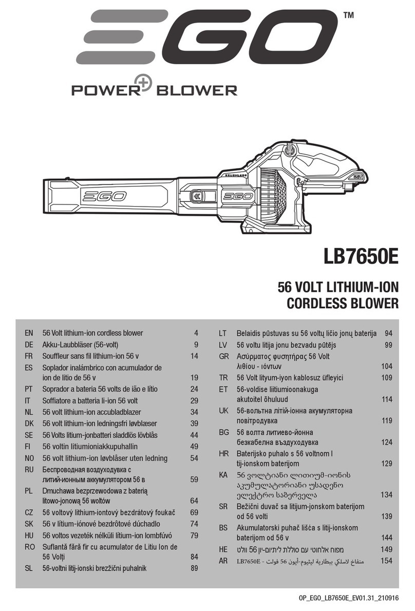Ego Power+ LB7650E manual
