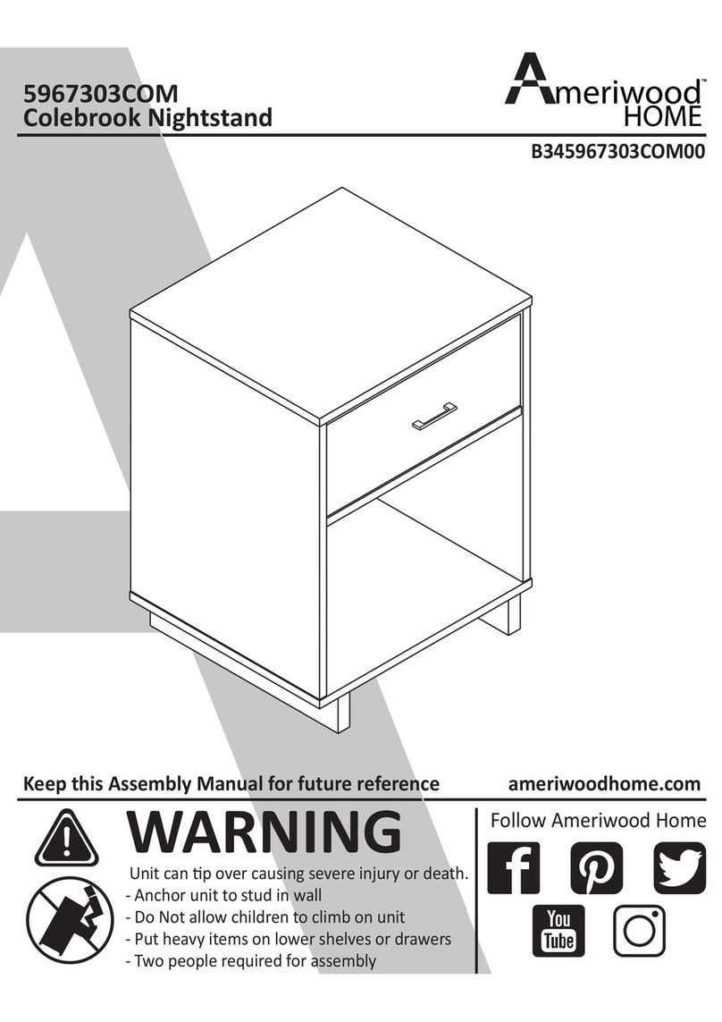 Ameriwood HOME Colebrook 5555555COM Assembly manual