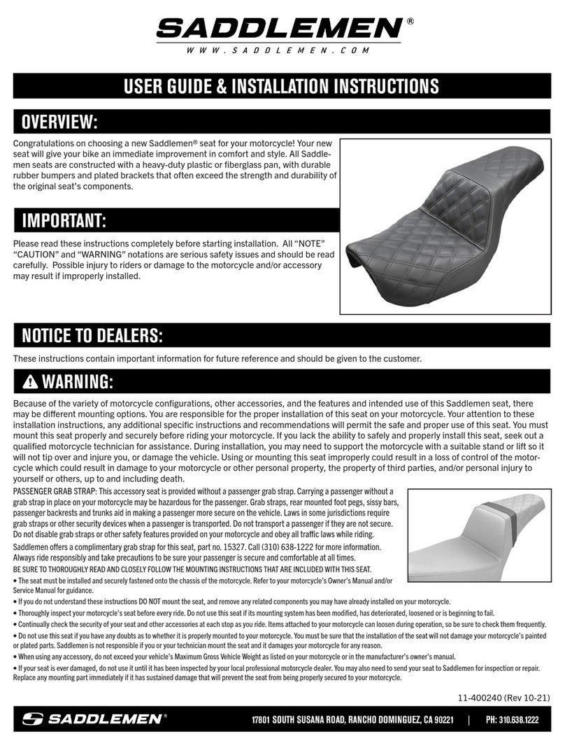 Saddlemen K06-11-0112 Instruction Manual