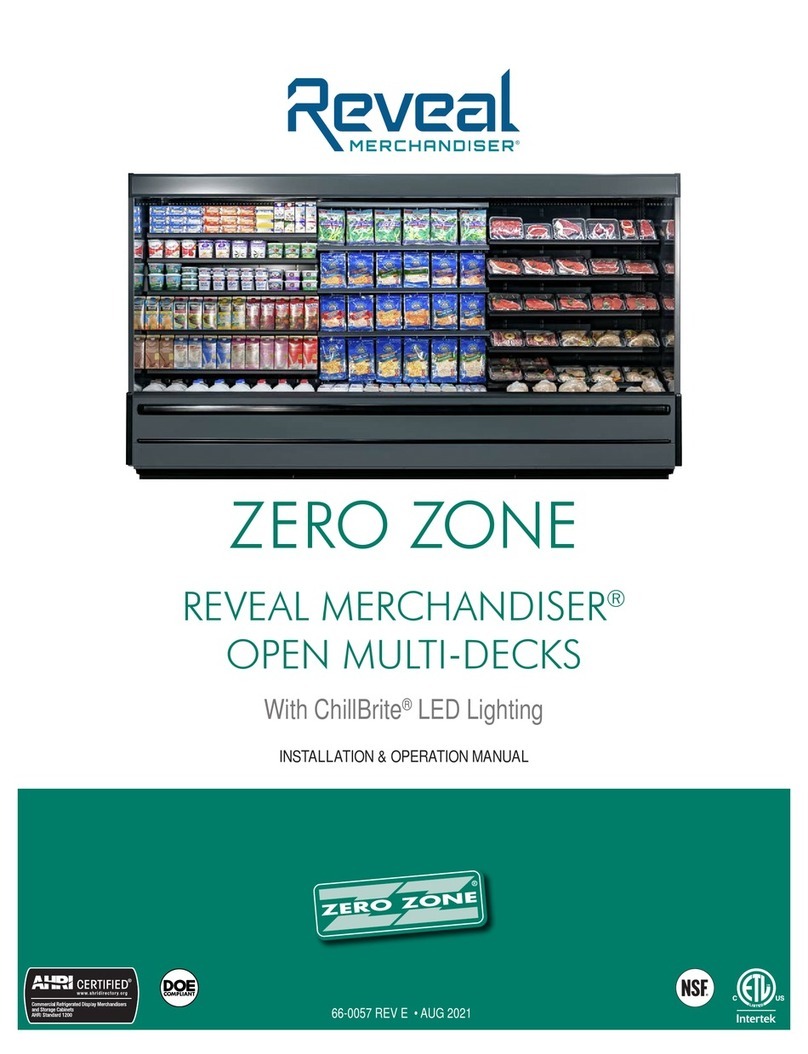 Zero Zone Reveal Merchandiser ORMC82 User manual