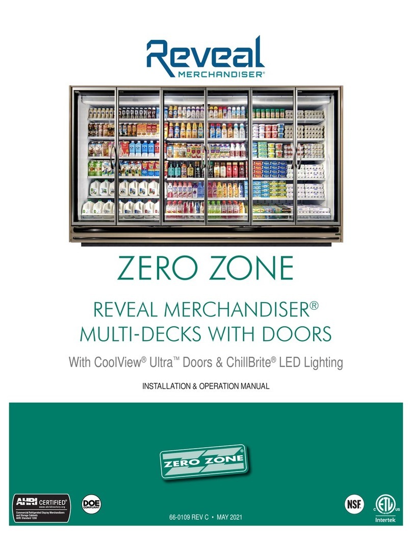 Zero Zone Reveal Merchandiser ORMC83D User manual