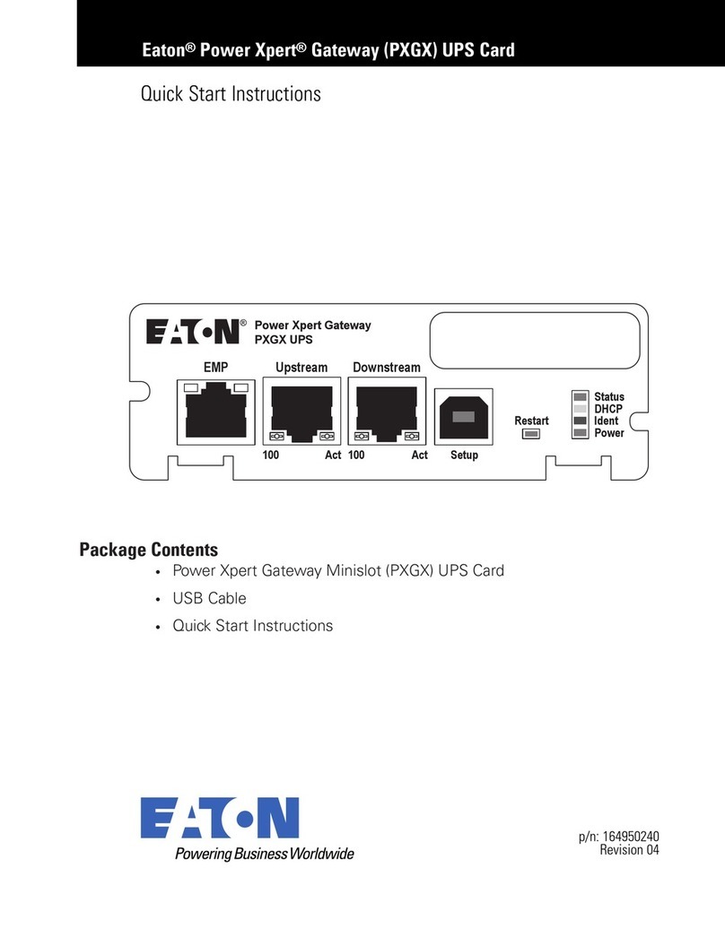 Eaton Power Xpert Quick start instructions