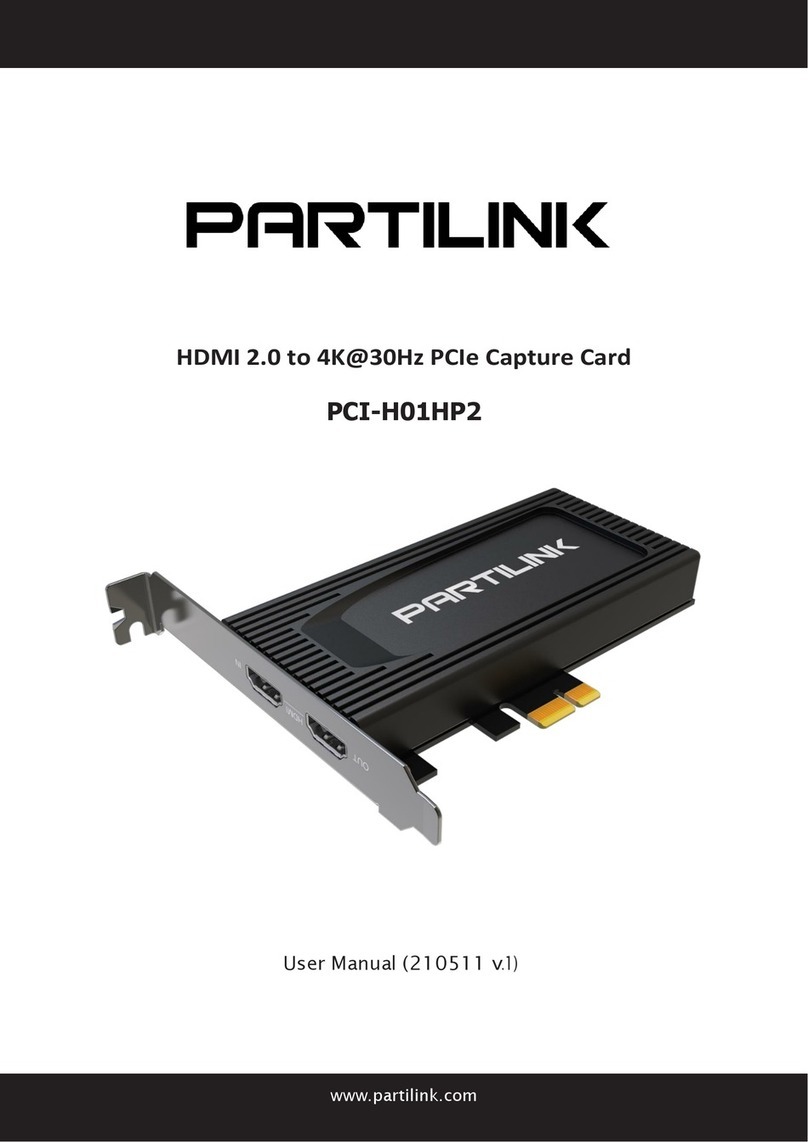 Partilink PCI-H01HP2 user manual