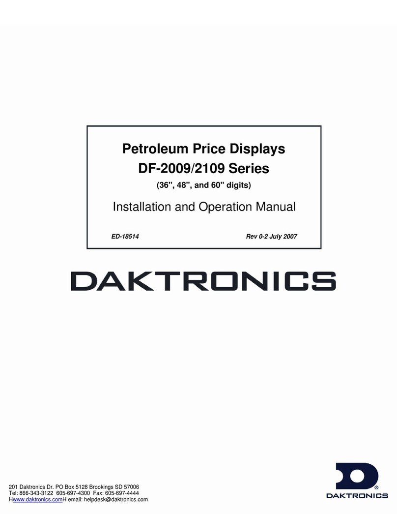 Daktronics DF-2009 Series User manual