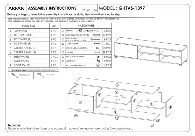 overstock GHTVS-1397 Assembly instructions