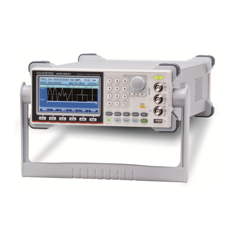 GW Instek AFG-3021 quick start guide GW Instek AFG-3021 quick start guide