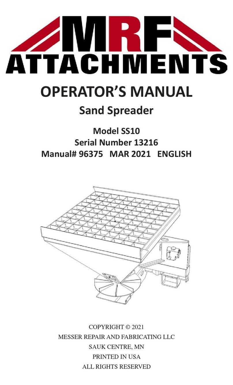 MRF SS10 Operator's manual