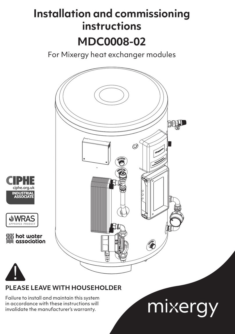 Mixergy MDC0008-02 Installation and commissioning instructions