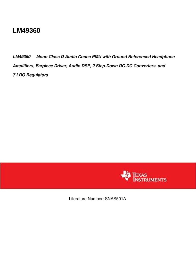 Texas Instruments Boomer LM49360 User manual