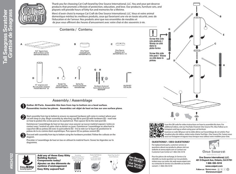 One Source Cat Craft 32 User manual