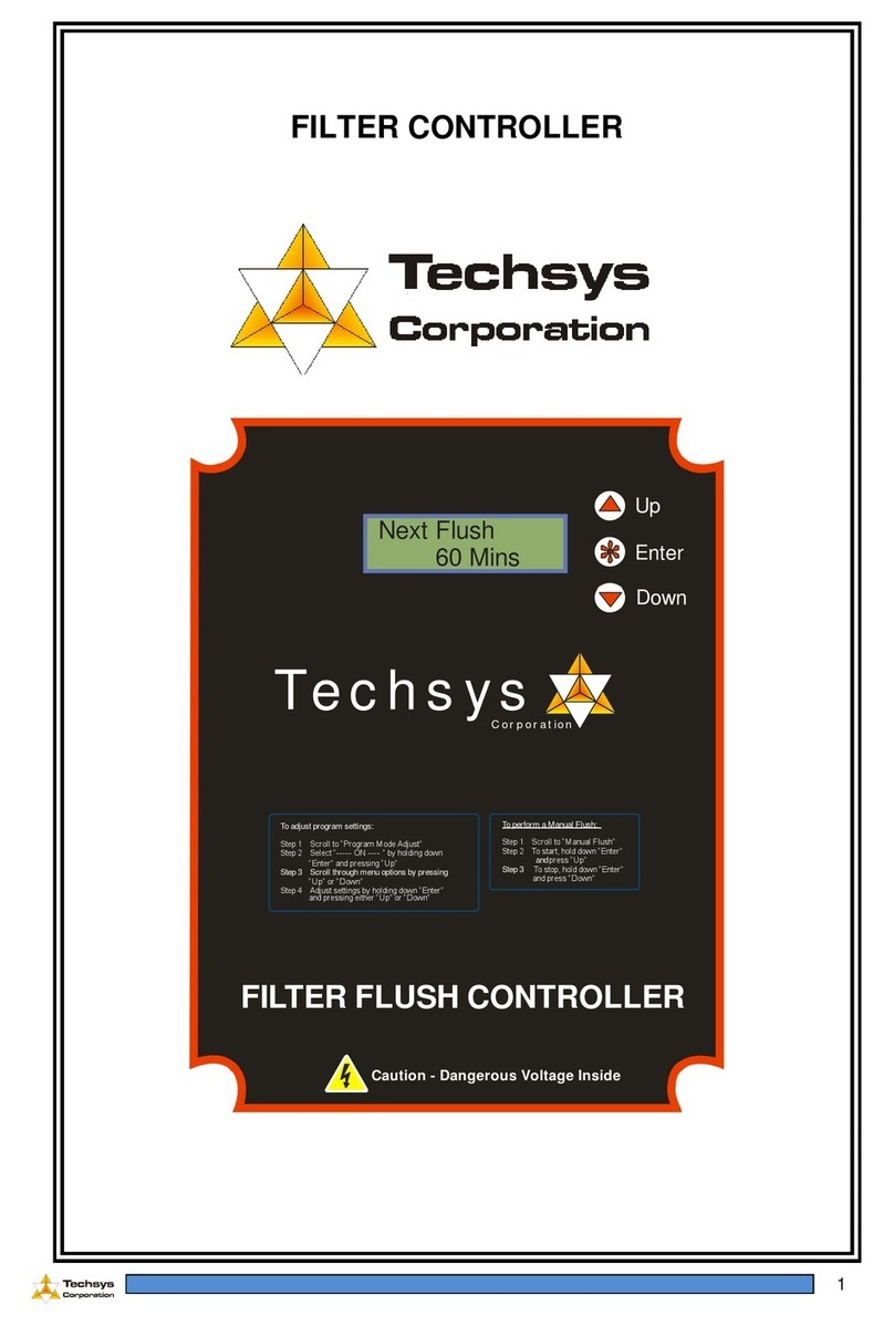 Techsys FILTERFLUSH-001 user manual
