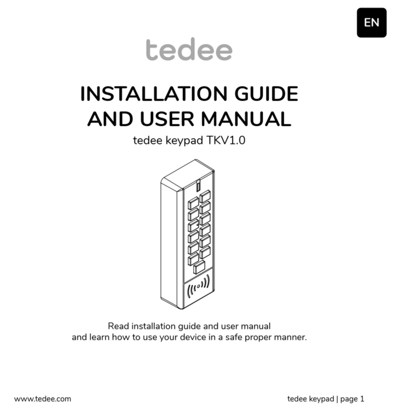 tedee TKV1.0 Installation guide and user's manual