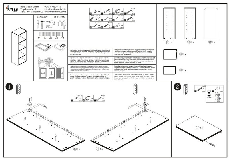 HELD MOBEL 87313.330 Assembly instructions