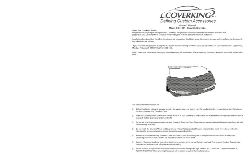 COVERKING CH1131 owner's manual