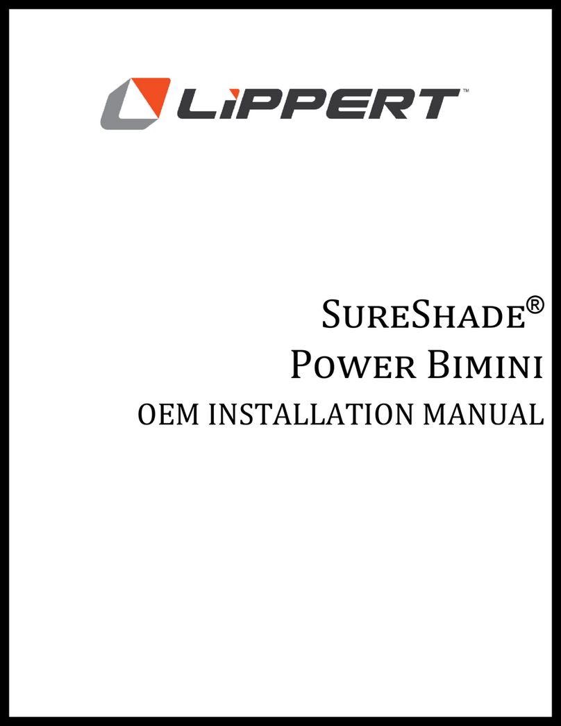 Lippert SureShade Power Bimini User manual