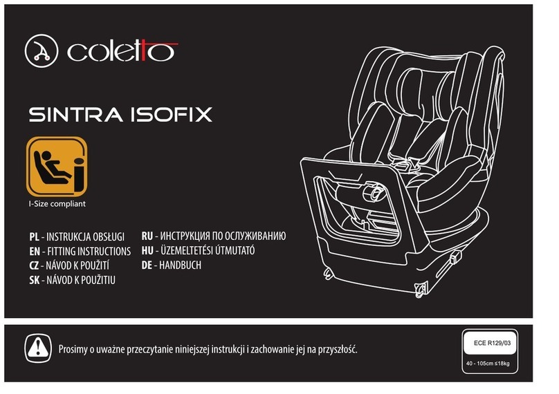 COLETTO SINTRA ISOFIX Fitting instructions