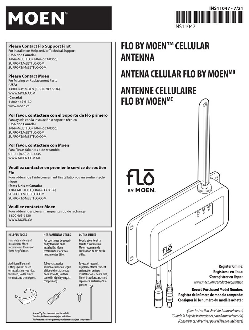 Moen FLO user manual