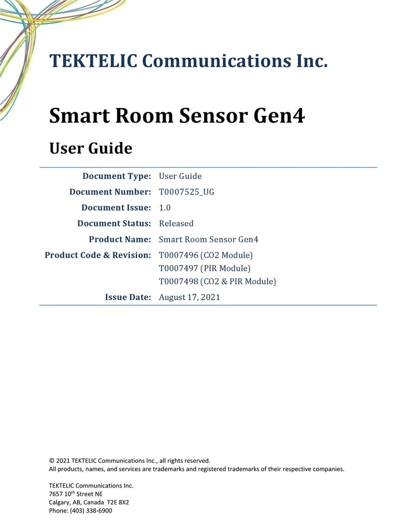 TEKTELIC Communications Gen4 User manual