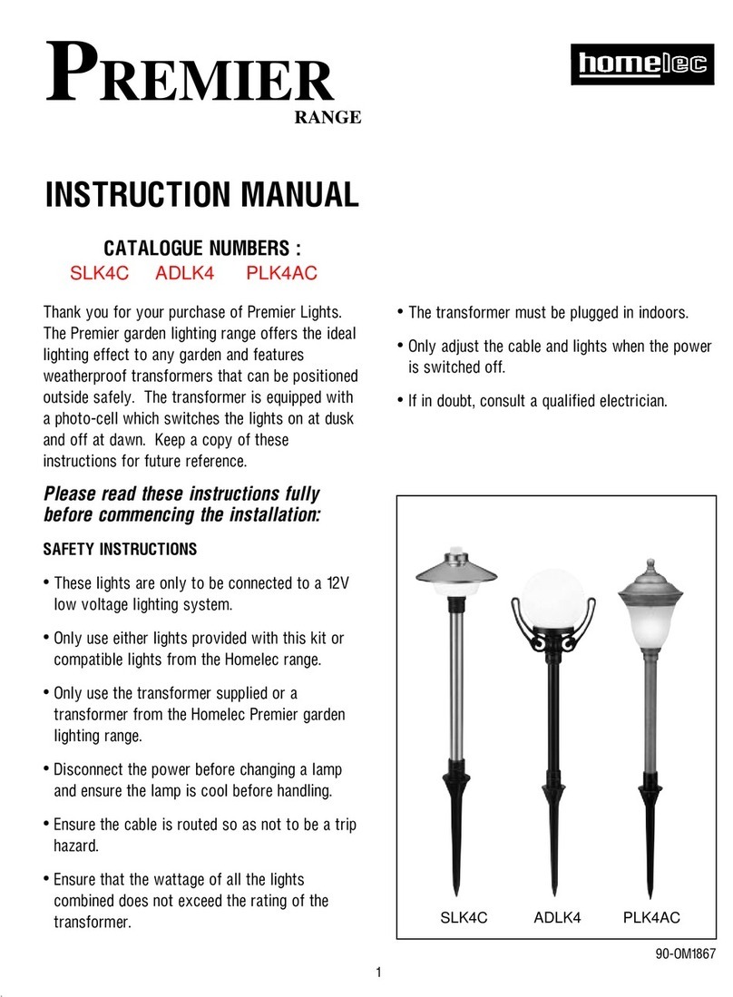 Homelec Premier SLK4C User manual