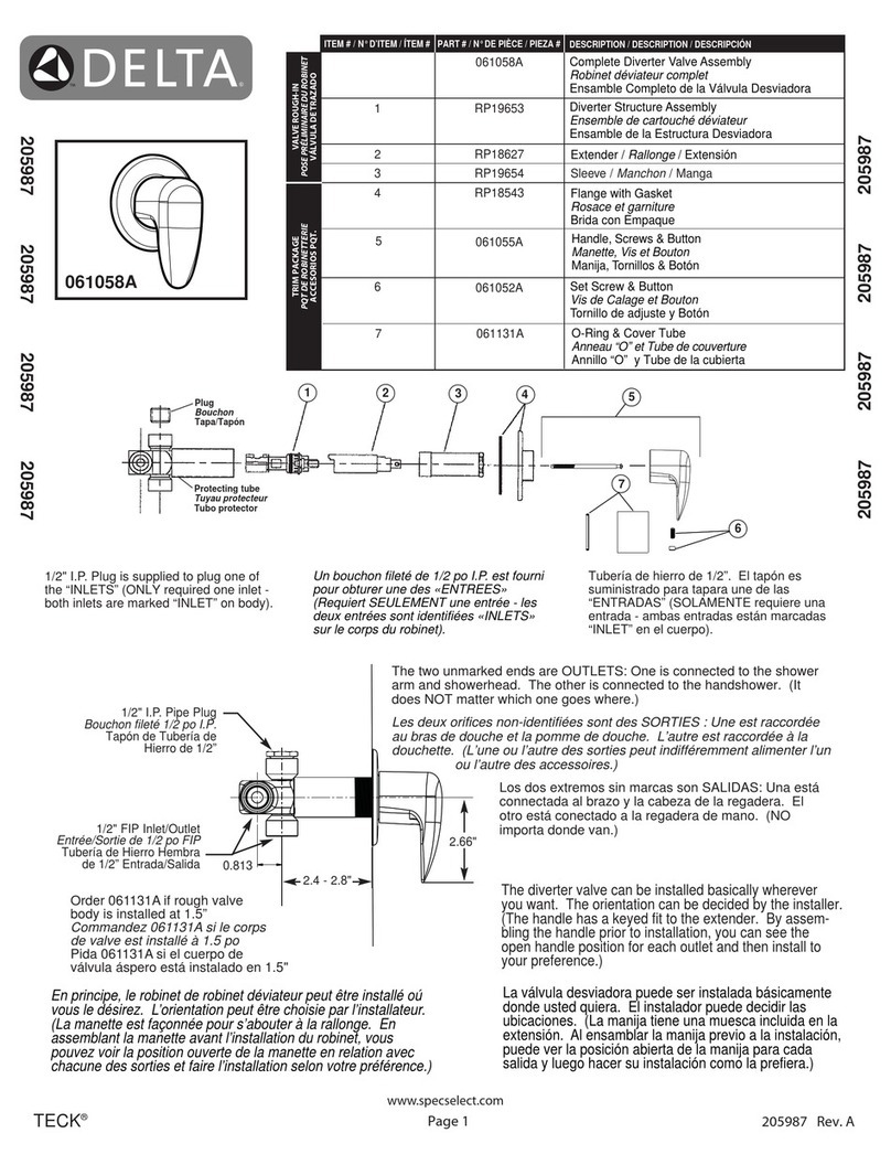 Delta 061058A quick start guide