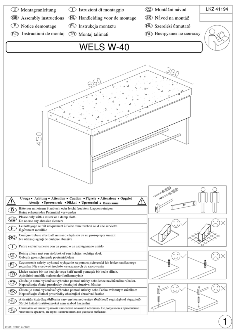 Baur WELS W-40 Assembly instructions Baur WELS W-40 Assembly instructions