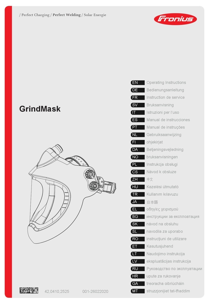 FRO­NIUS GrindMask operating instructions