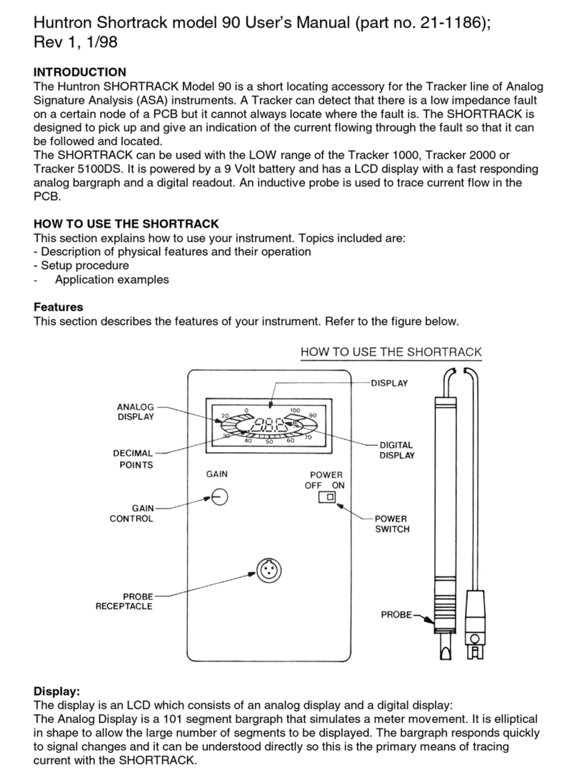 Huntron Shortrack 90 User manual