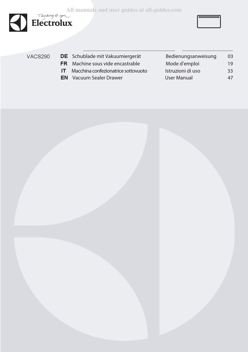 Electrolux VACS290 user manual