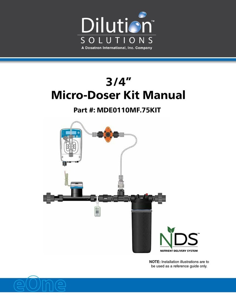 dosatron Dilution Solutions MDE0110MF.75KIT manual