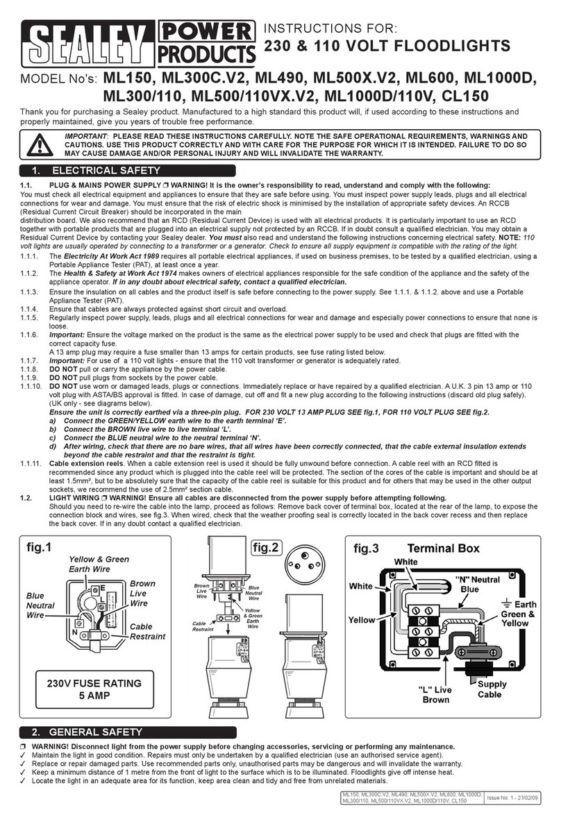 Sealey ML150 User manual