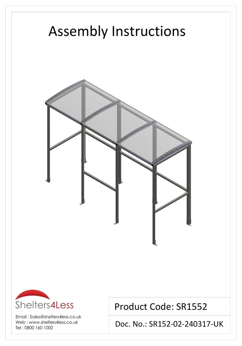 Shelters4Less SR1552 Assembly instructions