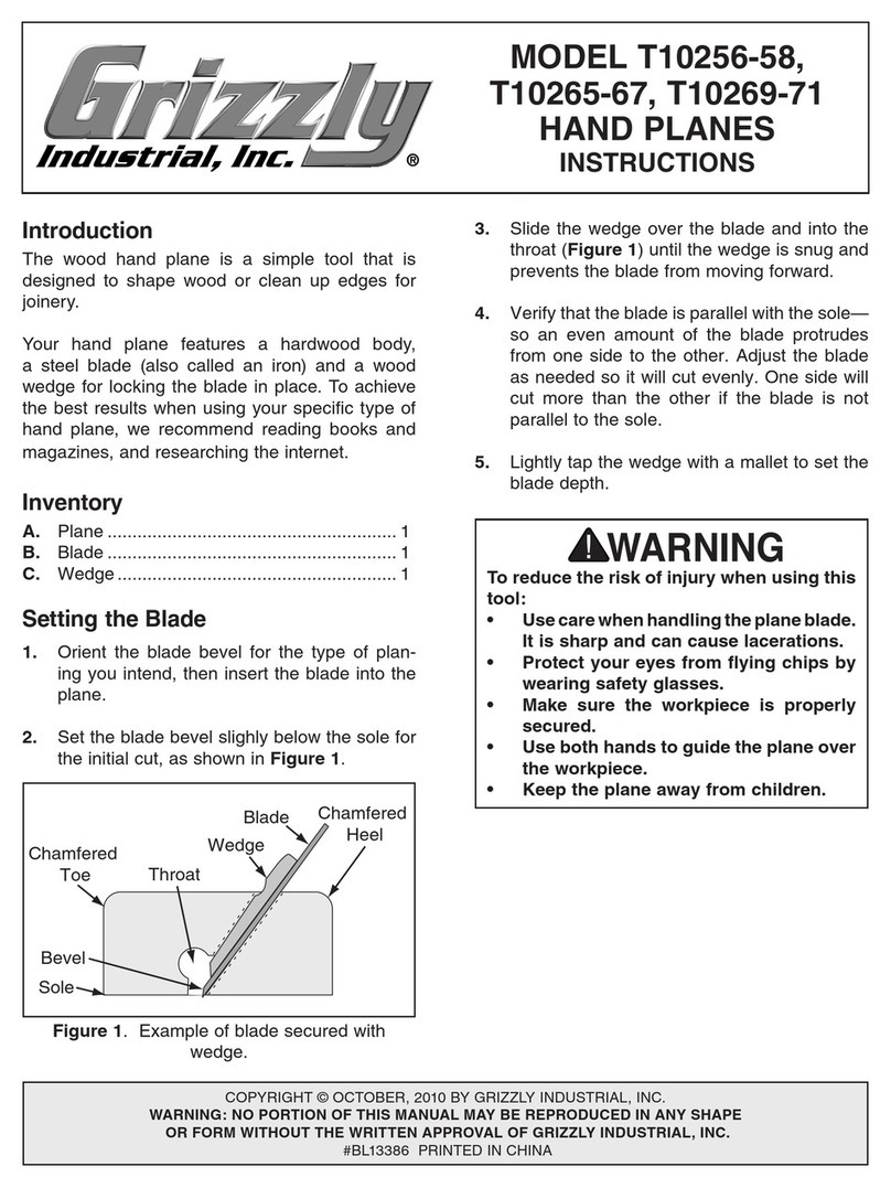 Grizzly T10256-58 instructions