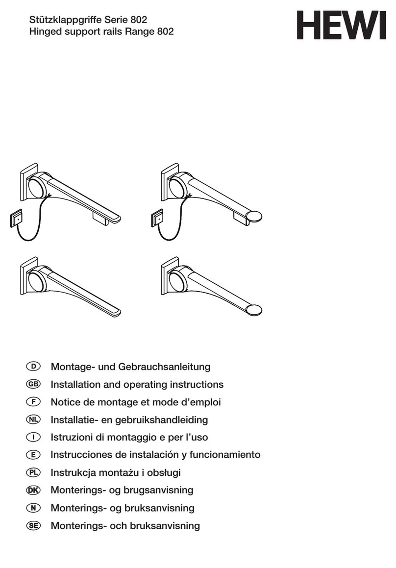 Hewi 802 Series Installation and operating instructions