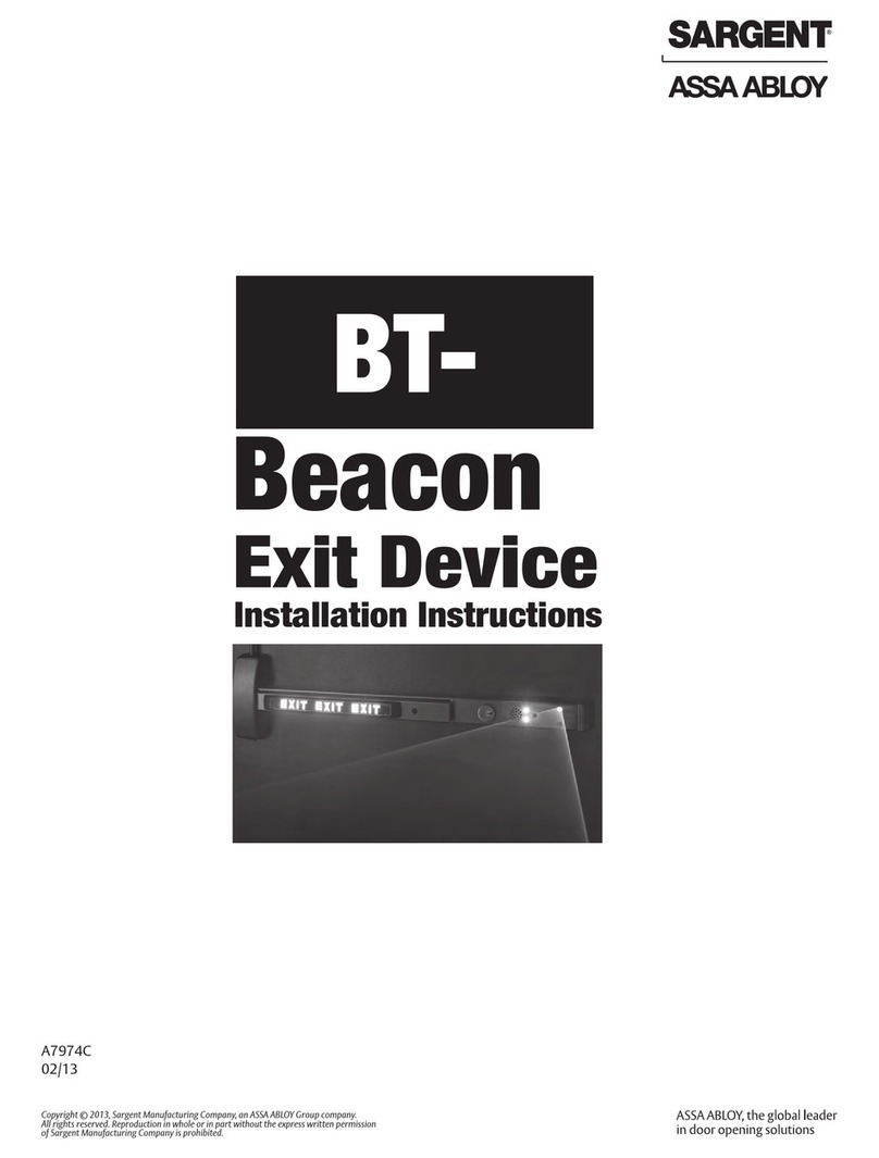 Assa Abloy SARGENT Beacon User manual Assa Abloy SARGENT Beacon User manual