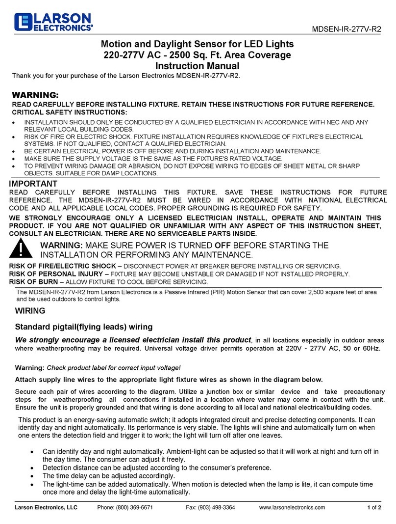 Larson Electronics MDSEN-IR-277V-R2 User manual